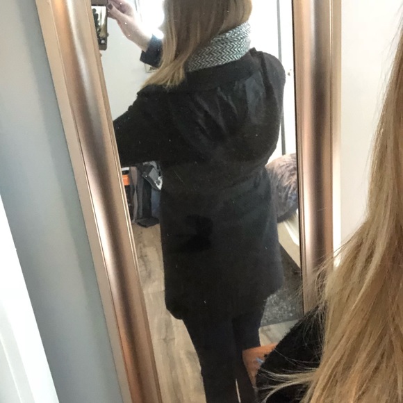 Liz Claiborne black pea coat M - Picture 8 of 8